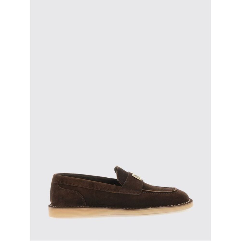 Dolce & Gabbana Women Dolce & Gabbana Suede Calfskin Loafers With Dg Monogram